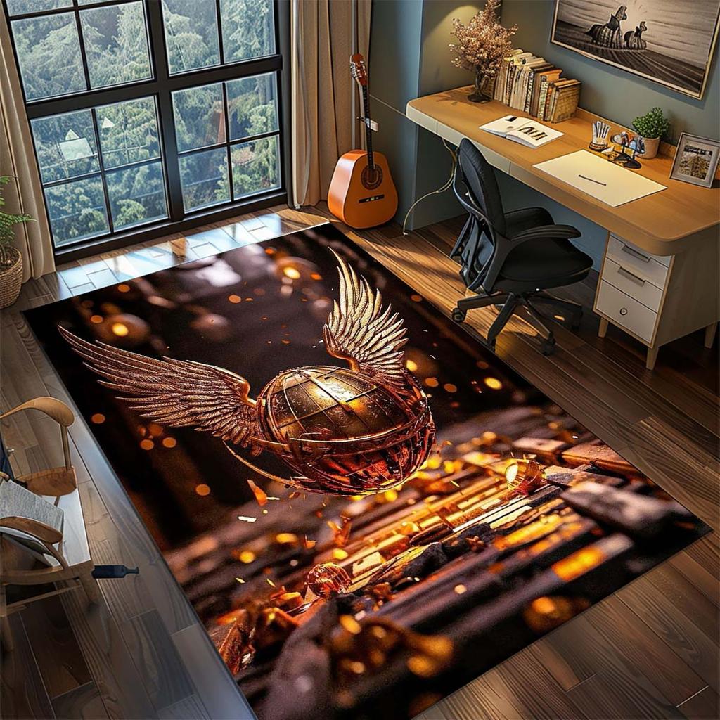 Harry Potter Magic Owl Anime Rug Carpet Large Area Rug Non Slip Washable Floor Mat Gamer Room Bedroom Home Decor -QJY