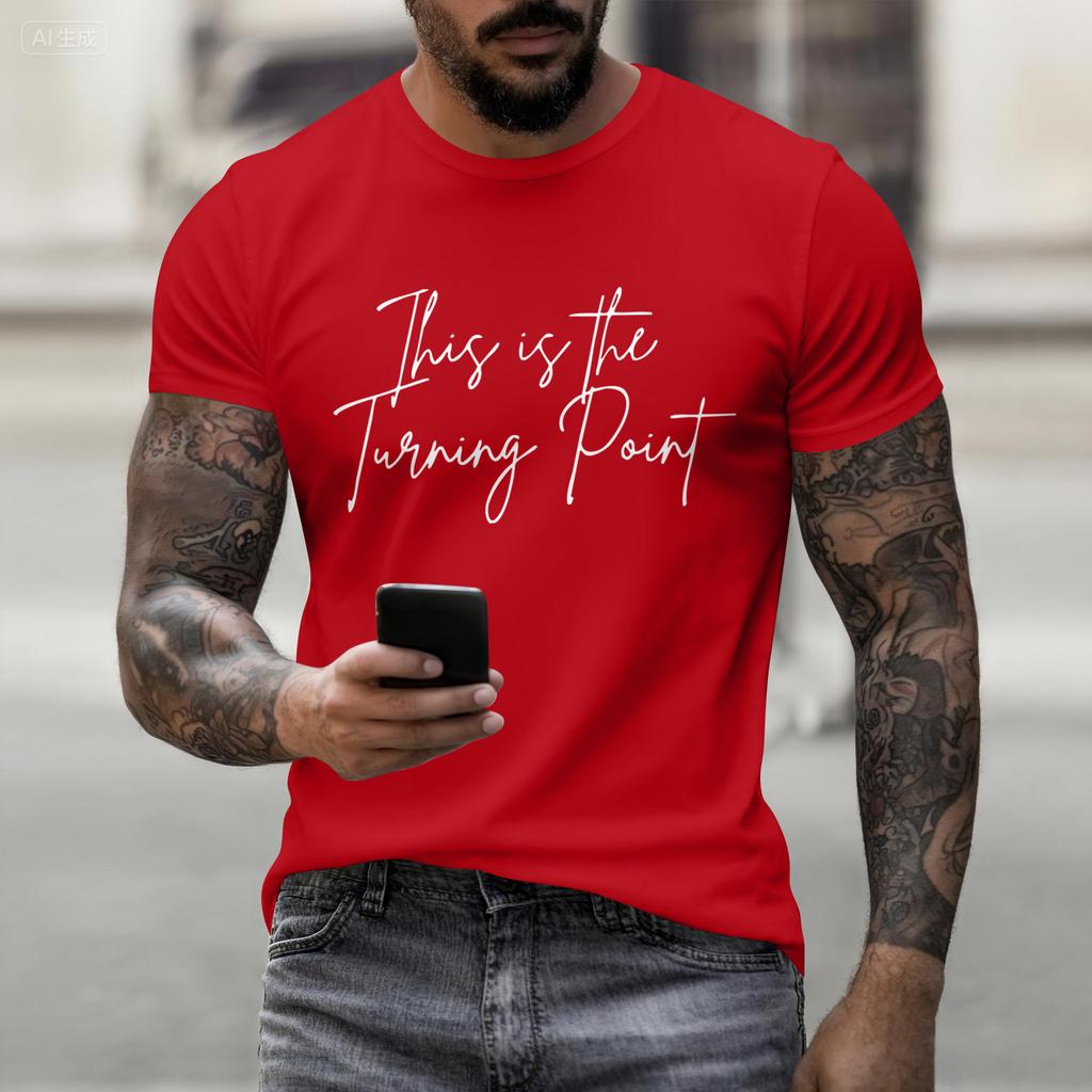 Fashion Round Neck Raglan Short Sleeve Workwear Printed Tops Ladies Summer Tops
