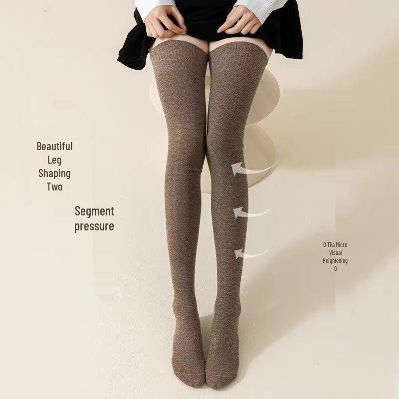 New Arrival: Women's Over-the-Knee Thigh-High Socks with Knee Pads, Anti-Slip, Perfect for Spring and Autumn
