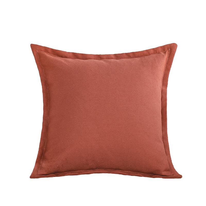 Summer Solid Color Sofa Pillow Case, Bedside Cushion, Living Room Pillow, Chair Back Cushion, Car Waist Pillow