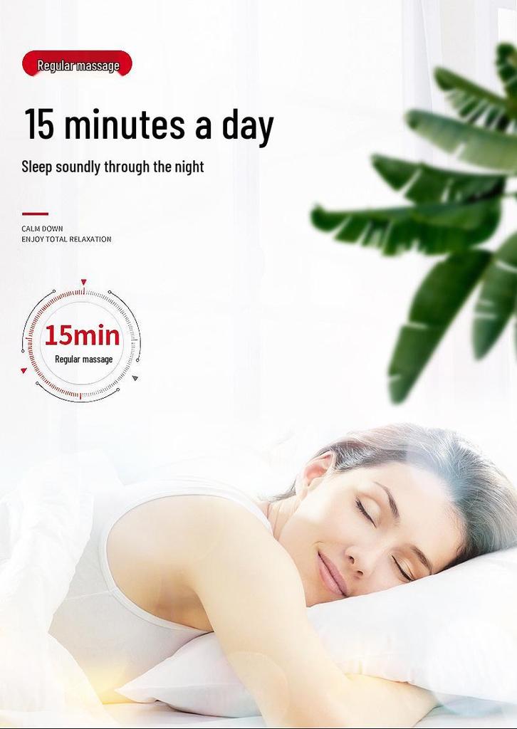 Dual-Head Massager: Multi-Use Relaxation Tool with Red Light & Constant Temperature for Muscle Relief