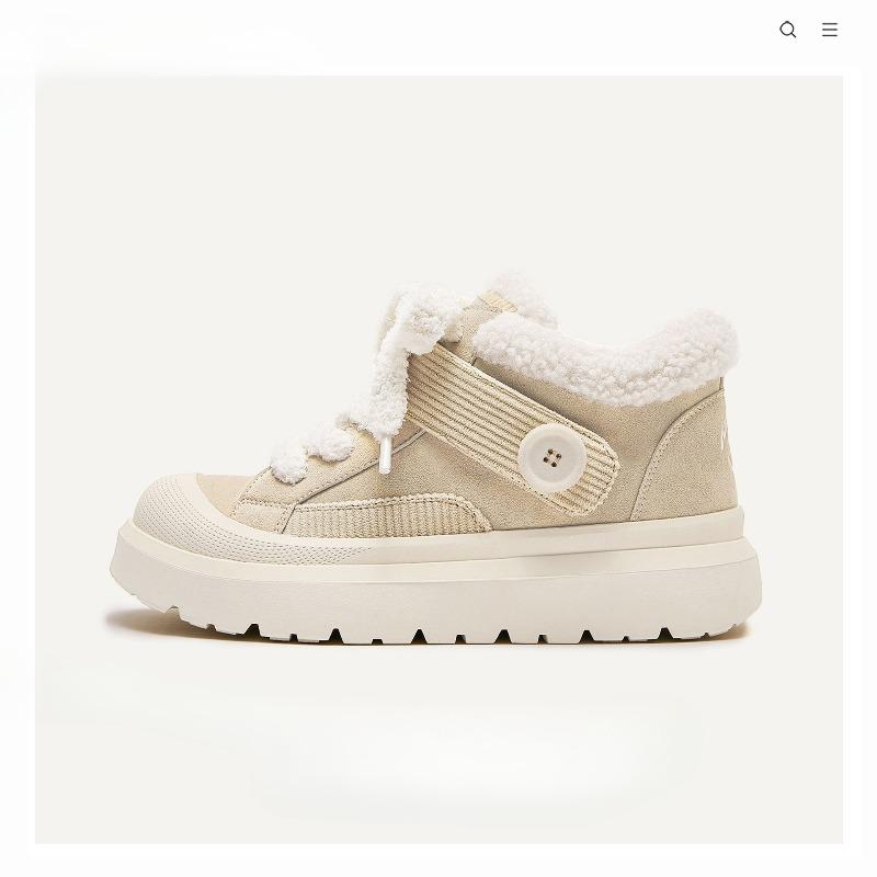 Big-headed Shoes, Thick-soled Height-increasing Warm Cotton Shoes, Short Boots, Women's Snow Boots