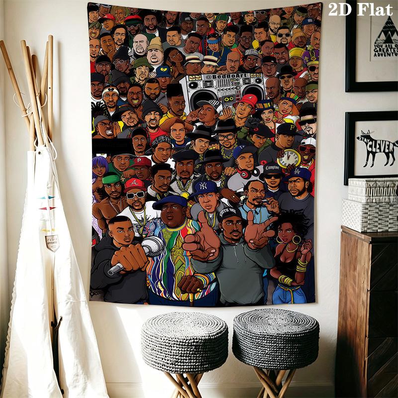 Rap Legends Visual Celebration Hiphop Culture Bedding 1 Duvet Cover 2 Pillowcase Without Core Duvet Cover And Pillowcase Bedding Set
