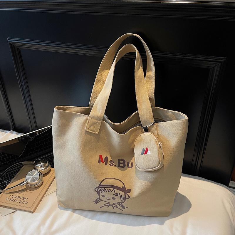 Trendy Women's Cute Cartoon Underarm Tote: Versatile Handbag for Casual Commuting & Mommy Needs