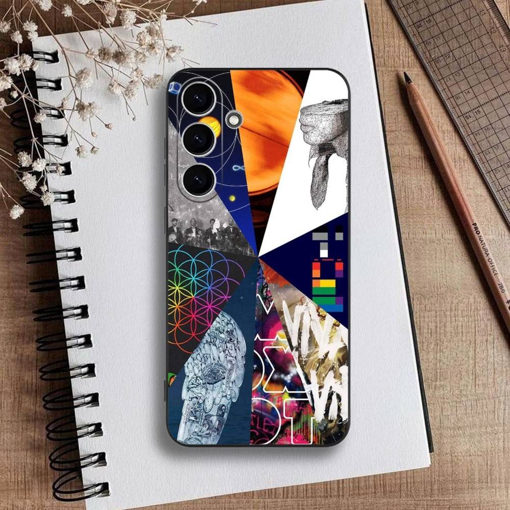 C-Coldplay Britpop Icon Shell Phone Case For Samsung Galaxy A73,A72,A71,A70,A53,A52,A51,Others Soft Black Cover