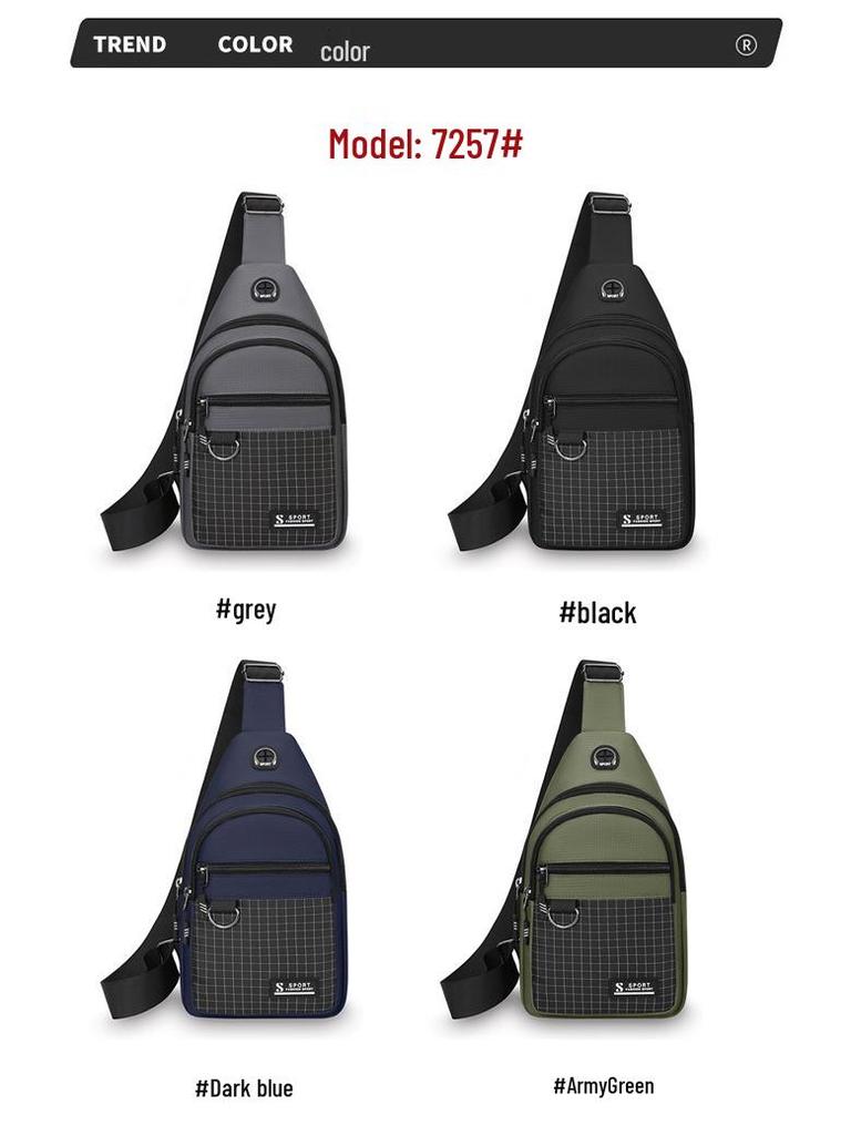 Men's Korean Style Water-Resistant Crossbody Bag: Versatile, Large Capacity, Multi-Layer Backpack for Outdoor Casual Use