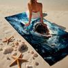 Ozeanleben Abenteuer Strandtuch, Superweiche Mikrofaser, Geschenk für Sie/Ihn, Geburtstag, für Pool, Strand, Reisen, Heimdeko Fan-Geschenke