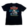 Betty Boop T-Shirt Size Large Black Motorcycle Biker Flames Retro Vintage