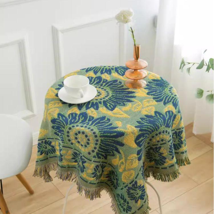 Tablecloth, Square Table, Round Long Table, Tablecloth, Coffee Table, Bedside Table, Desk, Modern and Simple Pattern