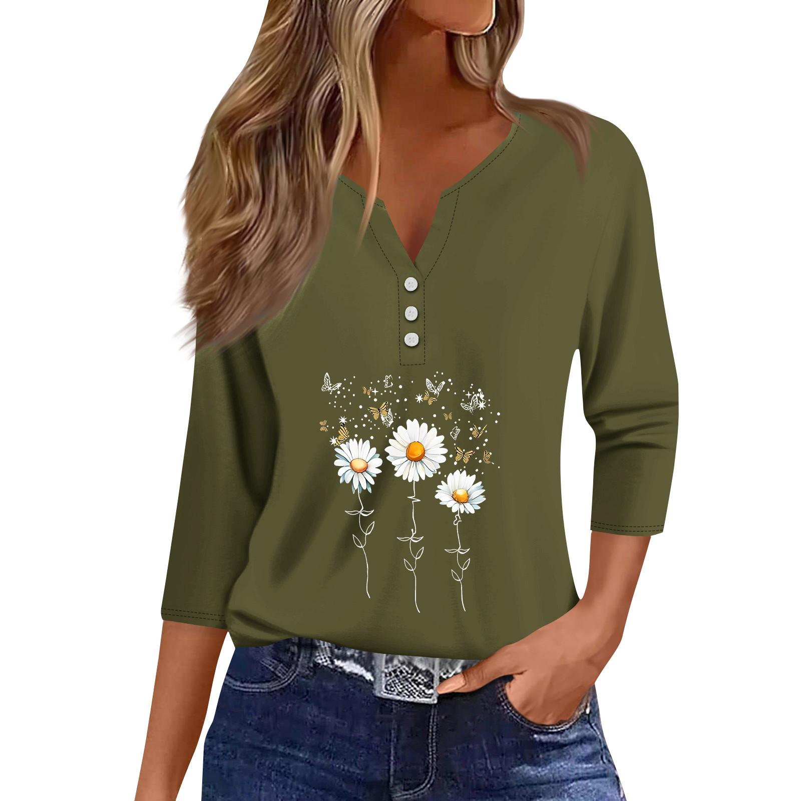 

Женский модный и повседневный пуловер с рукавом семь четвертей и популярным принтом M