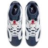 Air Jordan 6 Retro GS Olympic 2024 Kids Sneakers White Varsity-Red Midnight-Navy 384665-164