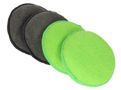 Premium 4-Piece Microfibre Applicator Set with Handle