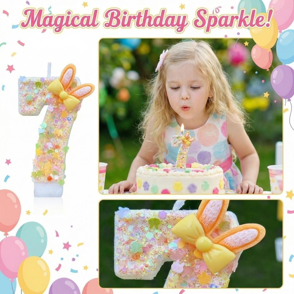 Fashion Cartoon Creative Birthday Candles Party Digital Candles