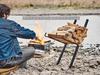 Onoue Manufacturing (ONOE) Folding BBQ Stove II F-2527-II [Washable, Campfire Stove, Grill, BBQ, Shichirin]