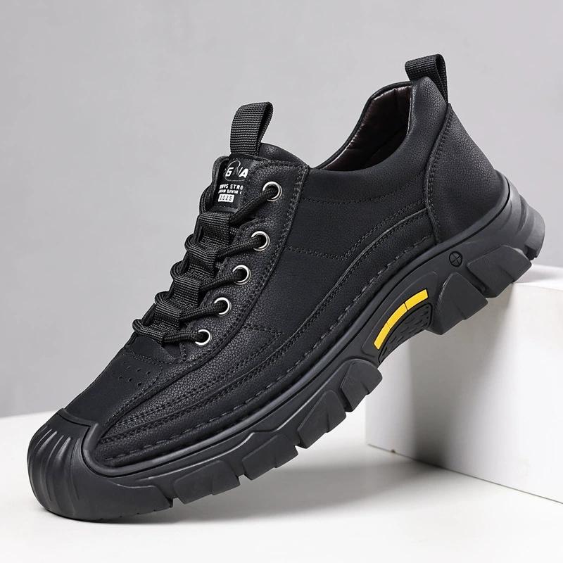 Nieuw Binnen Heren Boardschoenen Alle Seizoenen Antislip Slijtvast Outdoor Off-road Wandelschoenen Luxe Klassieke Retro Heren Sneakers