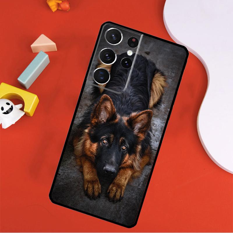 German Shepherd Dog Phone Case For Samsung Galaxy S25 Ultra S24 Ultra S9 S10 S20 S21 S22 S23 Plus S24 FE Cover