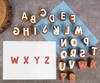 IBA Indianbeautifulart Textile Printing Block Uppercase A-Z Alphabet Hand Carved Wood Letters Wooden Stamp
