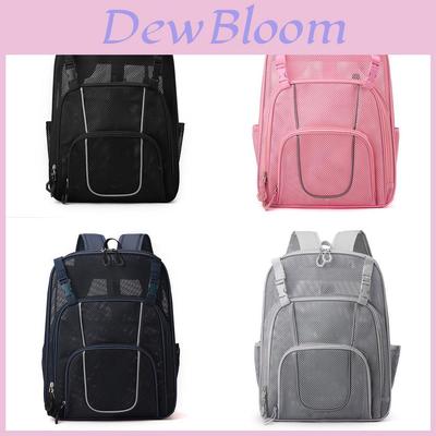Polyester Mesh Sports Backpack With Reflective Design For Outdoor Activities And Travel