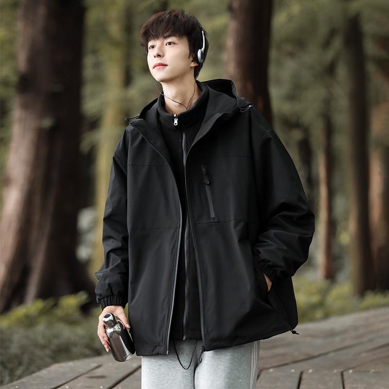 

Camel HJCAMEL Мужская зимняя парка три-в-одном с флисовой подкладкой, ветрозащитная L