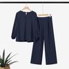 ZANZEA Women Long Sleeve Blouse and Pants Casual Two Piece Suit Sets