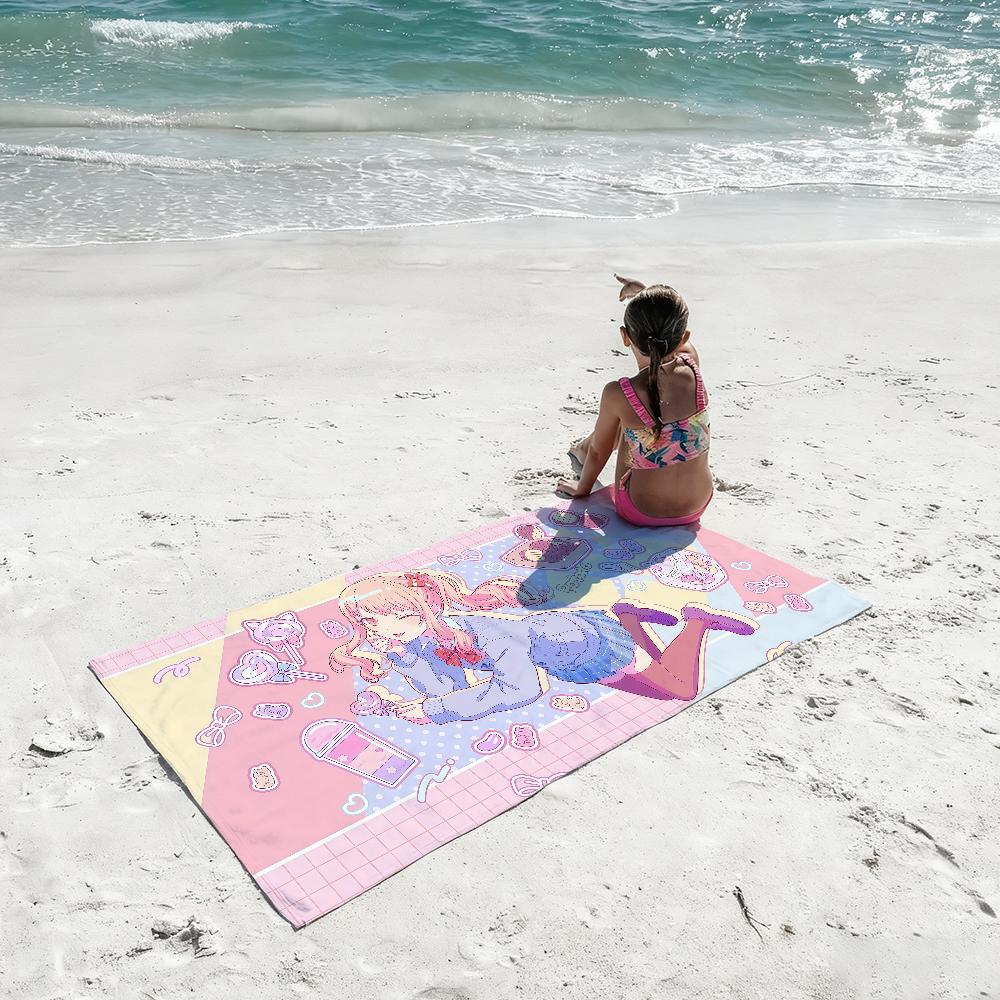 Singer A-Akiyama M-Mizuki Anime Towel Quick Drying Beach Towels Are Suitable For Swimming Pools Camping Yoga And The Gym