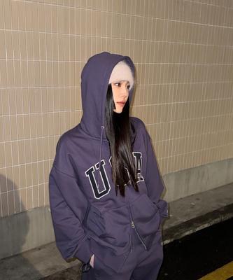 Who.A.U Usa Over Fit Hood Zip-Up / Whmzg2291U