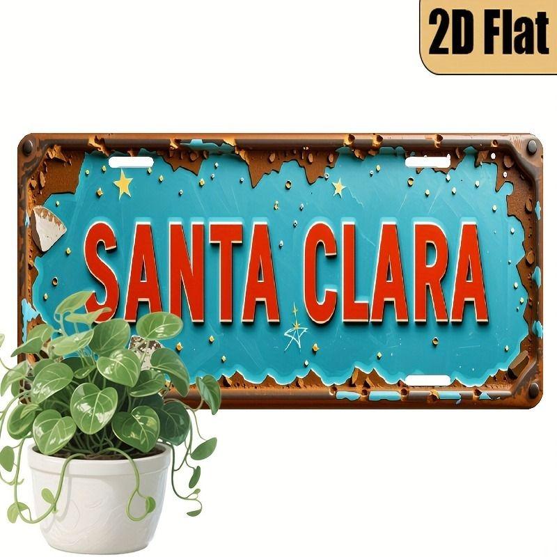 Souvenir Metal License Plate, Custom Auto Sign 15x30cm