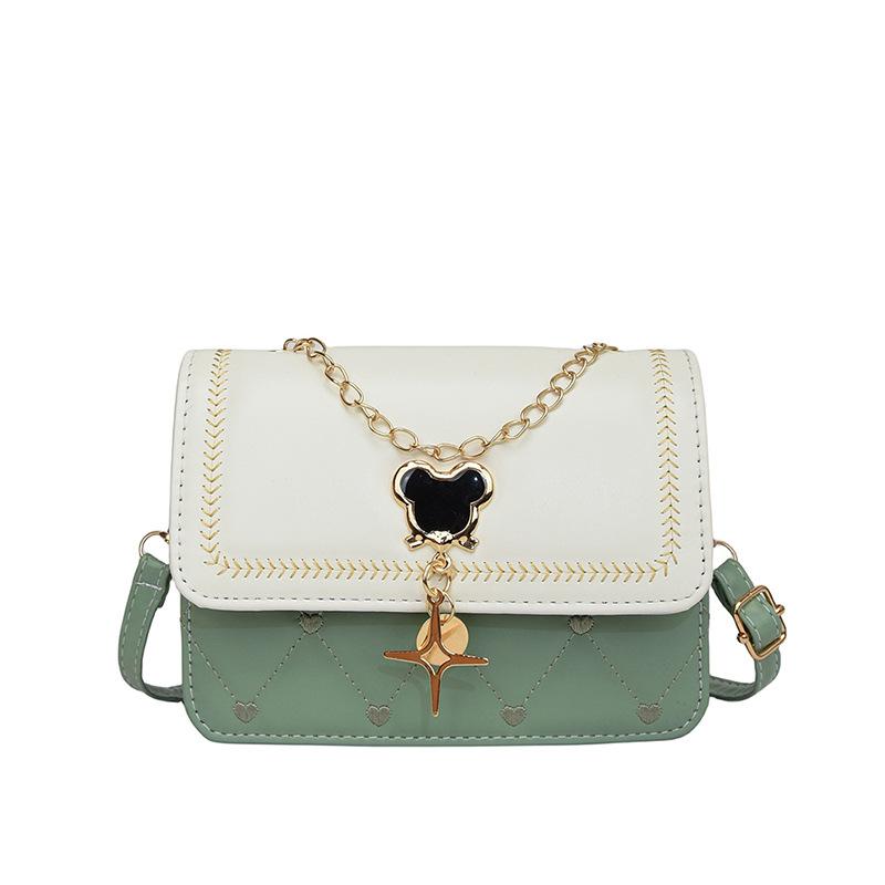 Damen Karotttasche, Neue Ketten-Umhängetasche, Vielseitig und Modisch, Kleine Quadratische Taschen für Party und Pendeln