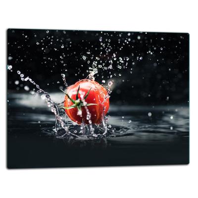 GLASS CUTTING BOARD 52x40 TOMATO
