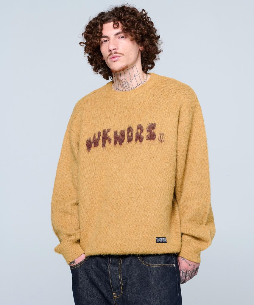 WKNDRS Tattoo Brushed Knit Sweater (Mustard)