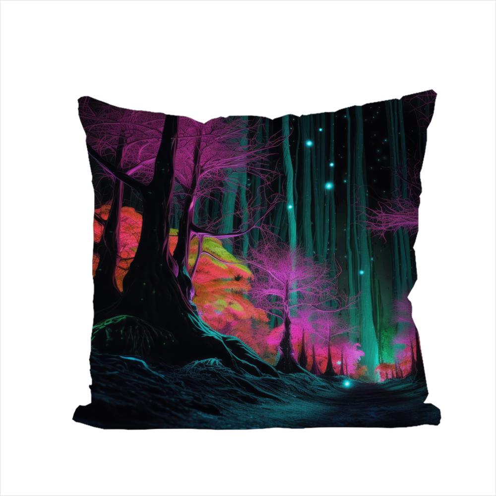 Fantasty Forest Pillow Case For Car Sofa Decorative Home Doublesided Print Plush Square Throw Pillow Cushion Cover