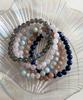 Aruda Natural Gemstone Ball Bracelet 5-Piece Set