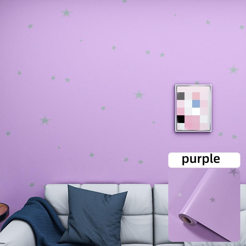 1pc 40x500cm PVC Wallpaper Modern 3D Star DIY Wall Sticker Covering Living Room Bedroom Background Wall Vinyl Home Decor