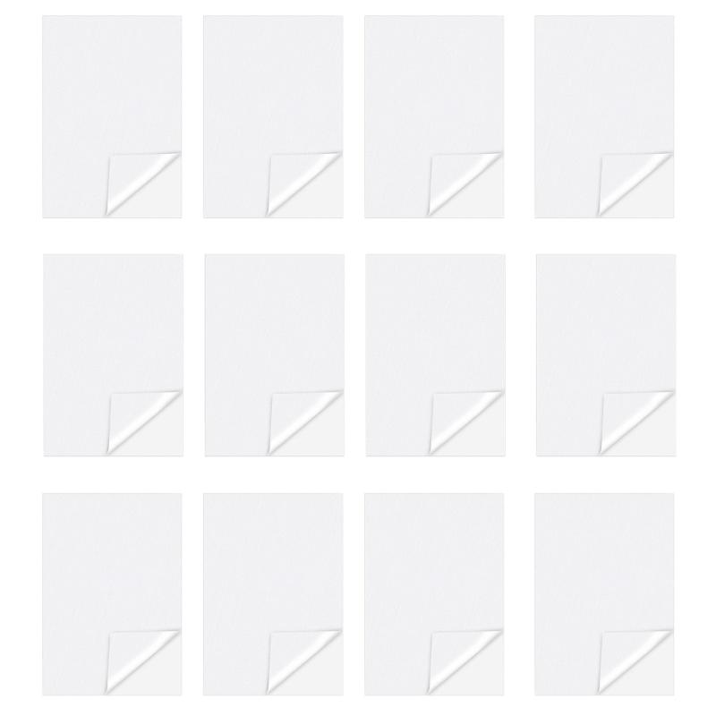 12 шт. Водорастворимых листов стабилизатора, листы стабилизатора для вышивки, пригодные для печати на машине, ручного шитья, вышивки 1