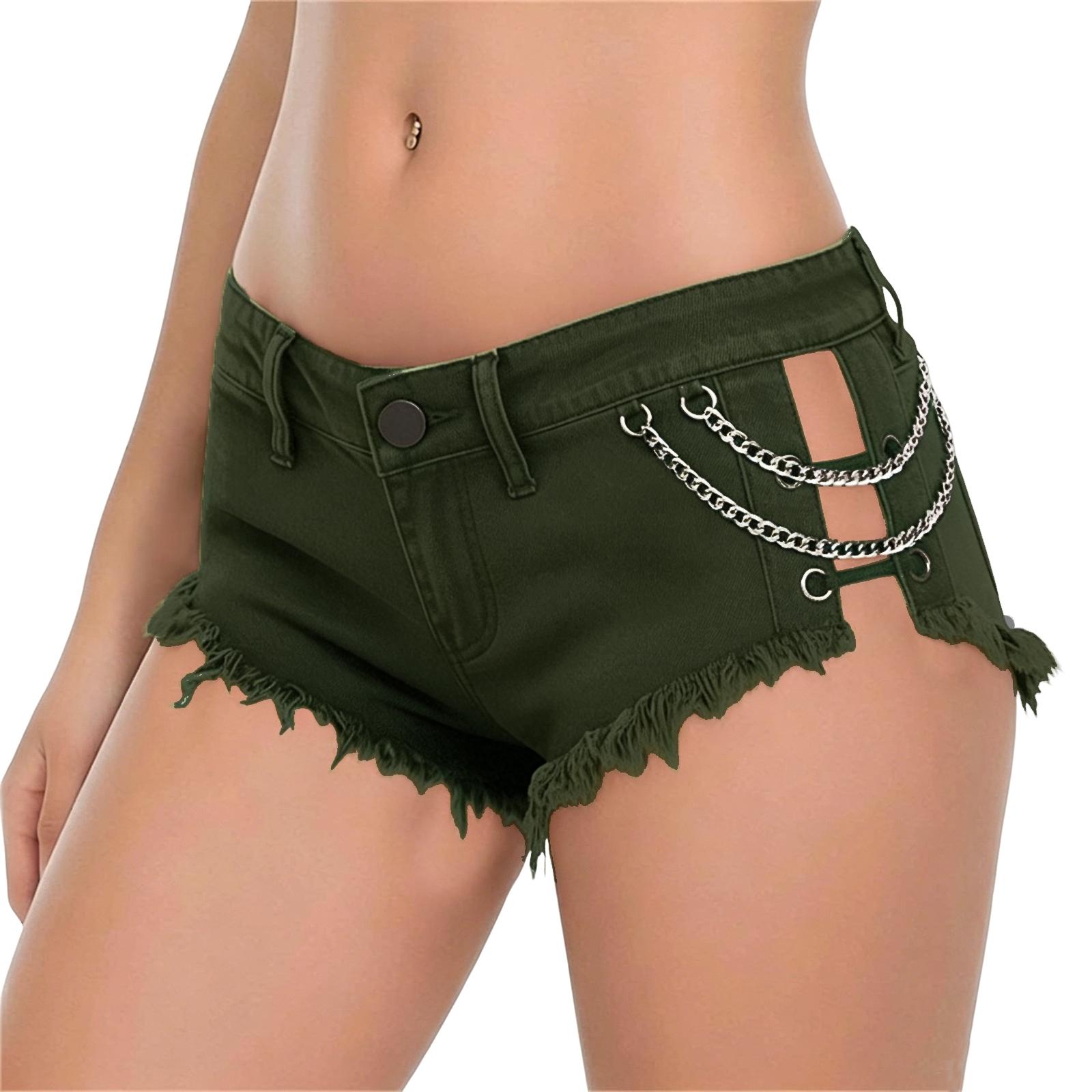 Women s Casual Color Denim Shorts for Summer Everyday Wear L