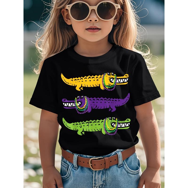 European Sizes Boys And Girls Kids Short Sleeve T-Shirt, Casual Children's Wear, Suitable for Birthday Gifts, Daily Wear
