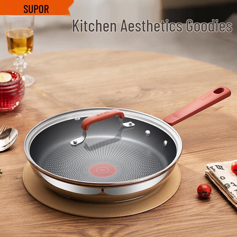

Supor Red Dot 28cm Non-stick Stainless Steel Frying Pan