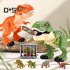 1 Sada Polykajícího Řvoucího Dinosaura Hračka s Klecí Pohyblivá Ústa Mávající Ocas Dětská Akční Figurka Tyrannosaura Rexe Realistický Model Dina Batolata Chlapci