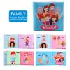 Baby Soft Cloth Book for Newborns 0-12 Months 3D Book Animal Family Cognitive Montessori3D Book for Kids Gift
