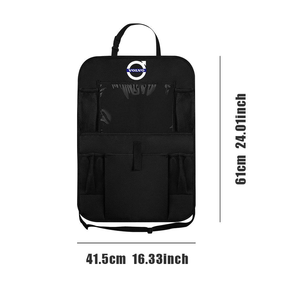 Car Seat Back Organizer Storage Bag Multi Pocket Hanging Pouch Accessories For Volvo XC90 XC60 C30 T6 S60 C70 V40 XC70 V70 V60