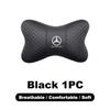 CRY1 Ice Silk Car Seat Neck Pillow Headrest Rest Support Cushion Pad For Mercedes Benz Amg A GLC GLA GLE W205 W212 X156 W166 Sticker