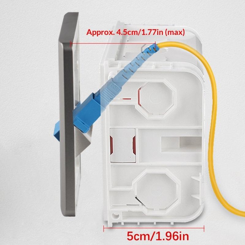 86mm Fiber Opticals Wall Plate LC Fiber Opticals Panel Networking Fiber Socket For Single Or Double Port Installation