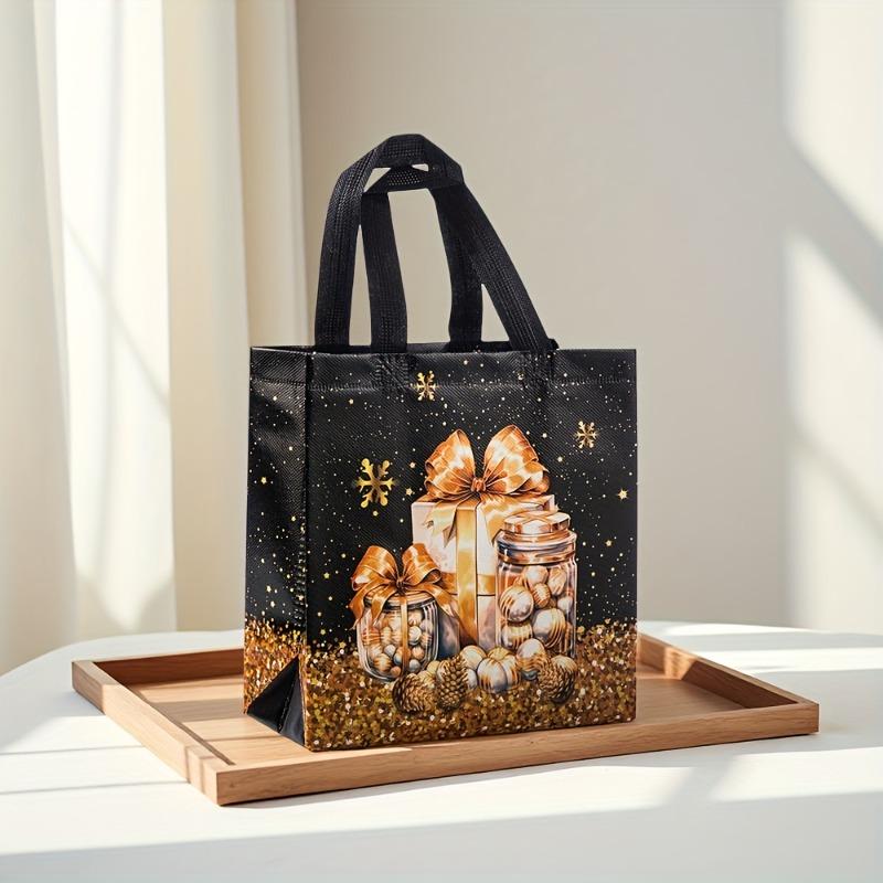 Christmas Handbag with Handle Christmas Tree Snowman Gift Bag Christmas Decorations for Home Christmas Candy Bag