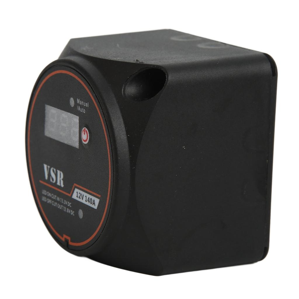 Dual Battery Smart Isolator 12V 140A Voltage Sensitive Relay IP67 Waterproof with Display for ATV UTV RV