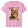 Cant Talk I Am Mewing TShirt Mewing Aesthetic Cat Meme