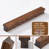 Maniglia per armadio minimalista giapponese in legno massello con impugnatura in noce