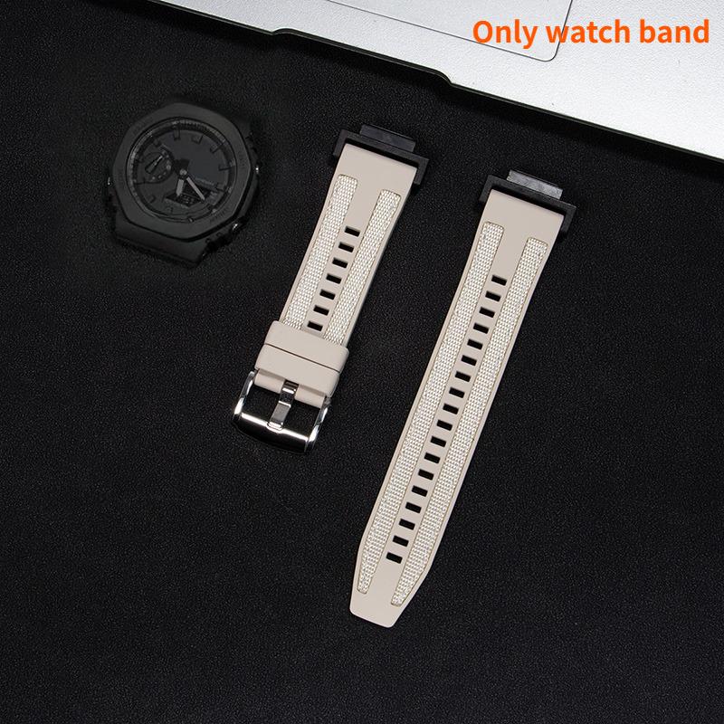 

Nylon Silicone Strap for Casioak GA-2100 DW5600 6900 GA-110/100 Modified Silicone Band Durable Replacement Wristband Accessories звезда