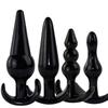 Silicone Anal Plug Set - Four-Piece for Couples and Gay Men, Erotic Toys for Flirting and Foreplay.
