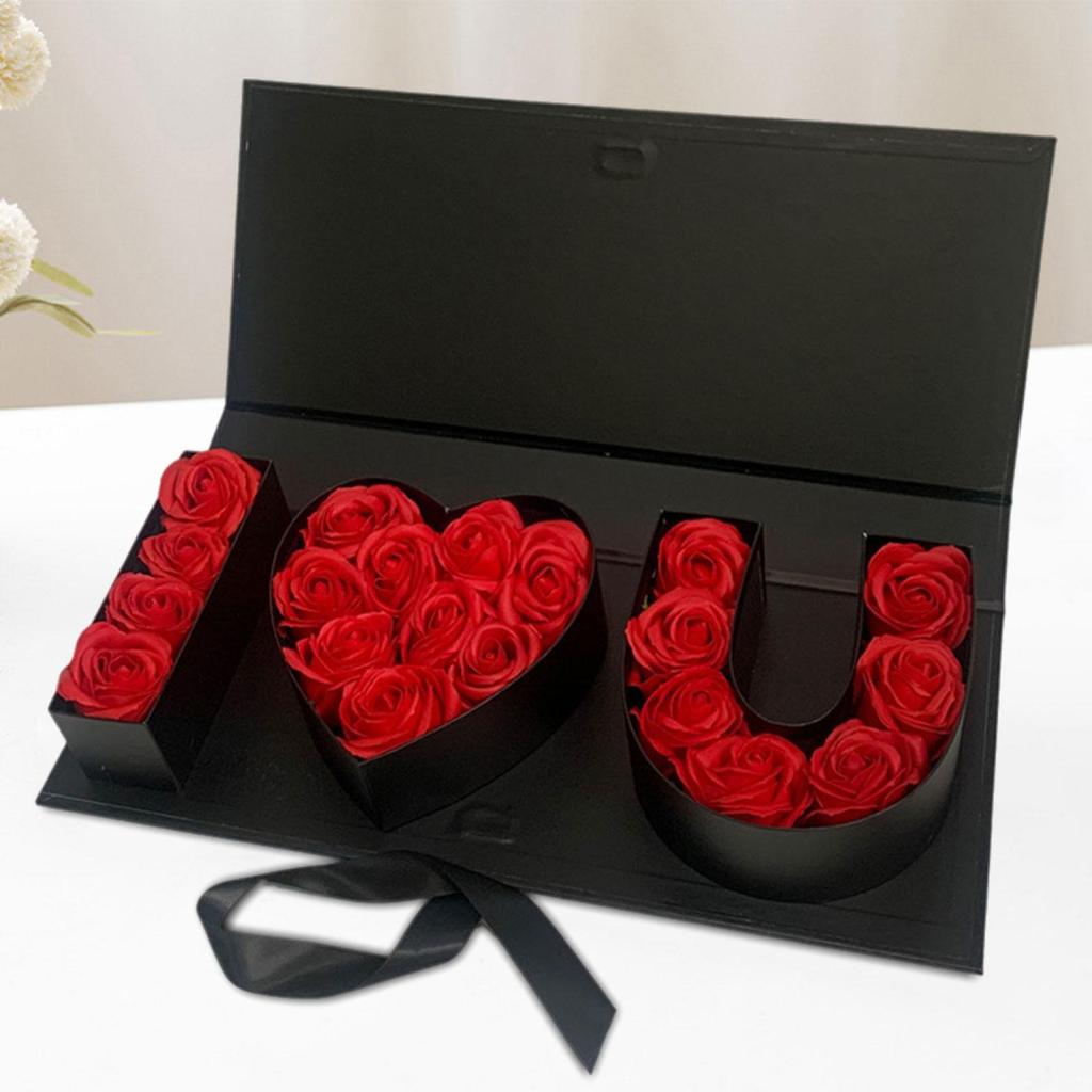 Fillable Letters Empty Flower Gift Box Mother Day Decor Letter Shaped Box for Candy Valentines DIY Craft Birthday Flowers