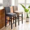 Removable Short Back Chair Covers Elastic Bar Stool Covers Chair Cushion Cover  Dining Room